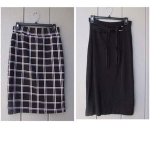 2 Black Skirt Bundle! NICE!